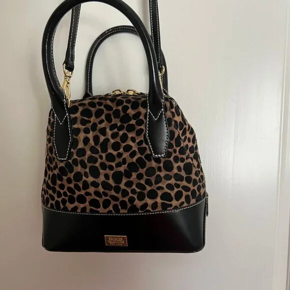 NWOT Frances Valentine Kate Spade Small Abbey Leopard Print Calf